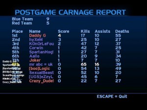 Halo 1 postgame carnage report (i’m mrc abc) Thumbnail