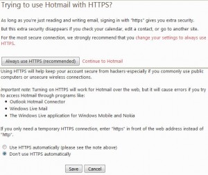 Why Hotmail Fails - HTTPS